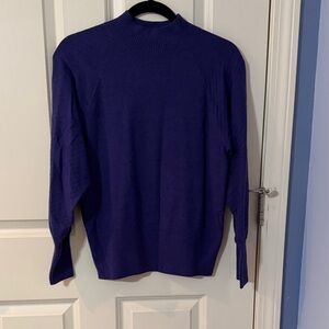 LOFT Deep Purple Knit Top
